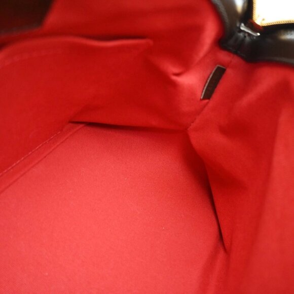 LOUIS VUITTON Verona PM Shoulder Bag Damie Ebene Leather Brown N41117 20EE998 - Picture 8 of 15